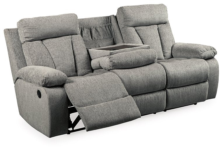 Mitchiner Reclining Sofa with Drop Down Table - MR ZEE FURNITURE