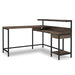 Arlenbry Home Office L-Desk with Storage - MR ZEE FURNITURE