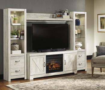 Bellaby 4-Piece Entertainment Center with Electric Fireplace - MR ZEE FURNITURE