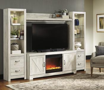 Bellaby 4-Piece Entertainment Center with Fireplace - MR ZEE FURNITURE