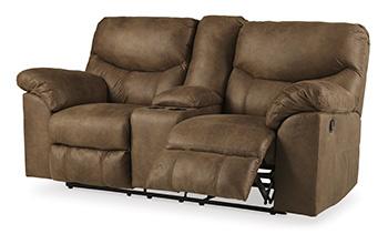 Boxberg Reclining Loveseat with Console - MR ZEE FURNITURE