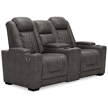 HyllMont Power Reclining Loveseat with Console - MR ZEE FURNITURE