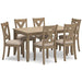 Sanbriar Dining Table and Chairs (Set of 7) - MR ZEE FURNITURE