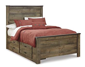 Trinell Bed with 2 Storage Drawers - MR ZEE FURNITURE