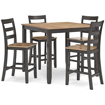 Gesthaven Counter Height Dining Table and 4 Barstools (Set of 5) - MR ZEE FURNITURE