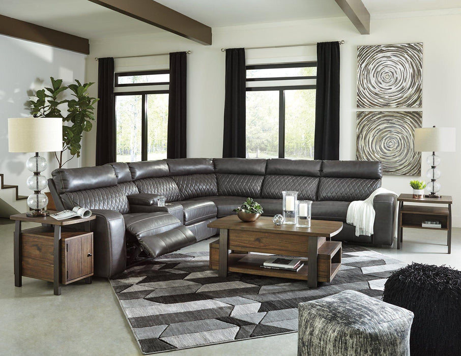 Samperstone Power Reclining Sectional - MR ZEE FURNITURE