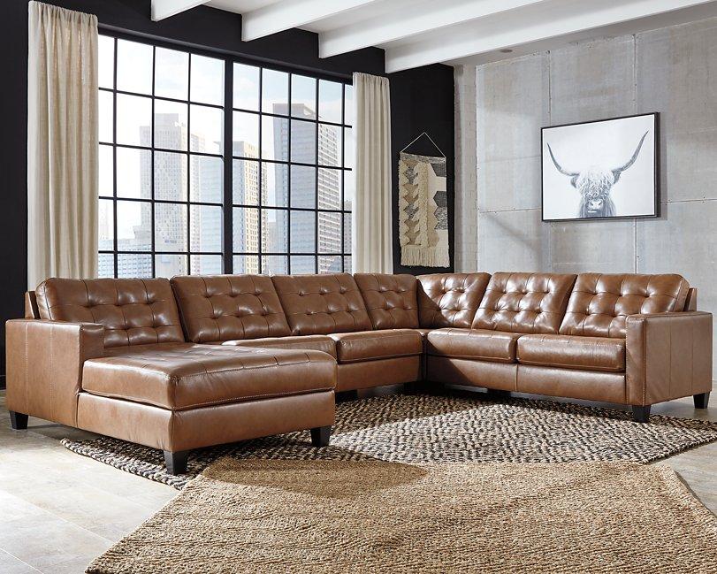 Baskove Sectional with Chaise - MR ZEE FURNITURE