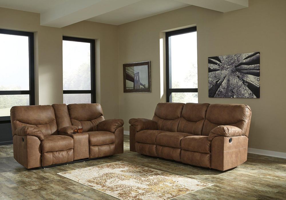 Boxberg Reclining Loveseat with Console - MR ZEE FURNITURE