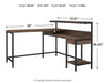 Arlenbry Home Office L-Desk with Storage - MR ZEE FURNITURE