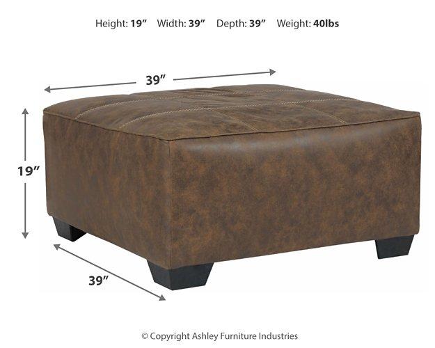 Abalone Oversized Accent Ottoman - MR ZEE FURNITURE