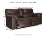 Boxberg Reclining Loveseat with Console - MR ZEE FURNITURE