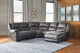 Nantahala 3-Piece Reclining Sectional with Chaise - MR ZEE FURNITURE