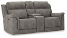 Next-Gen DuraPella Power Reclining Loveseat with Console - MR ZEE FURNITURE