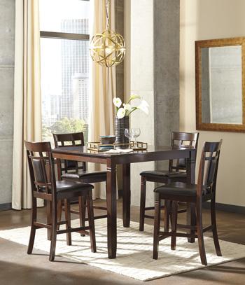 Bennox Counter Height Dining Table and Bar Stools (Set of 5) - MR ZEE FURNITURE