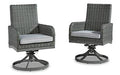 Elite Park Swivel Chair with Cushion (Set of 2) - MR ZEE FURNITURE