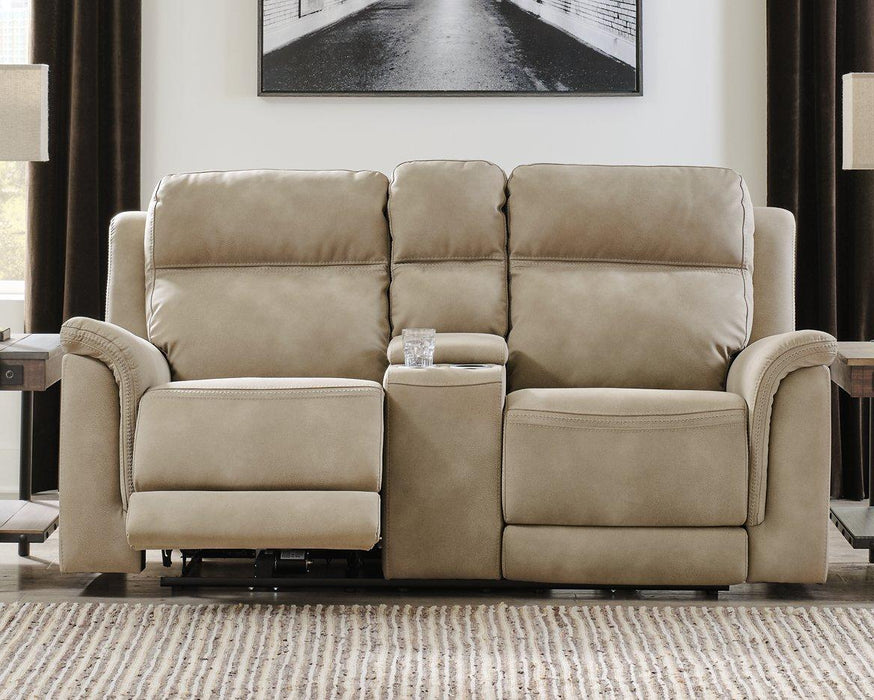 Next-Gen DuraPella Power Reclining Loveseat with Console - MR ZEE FURNITURE