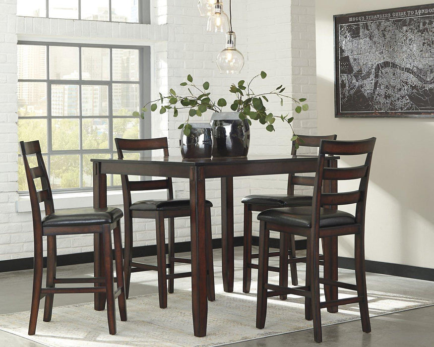 Coviar Counter Height Dining Table and Bar Stools (Set of 5) - MR ZEE FURNITURE