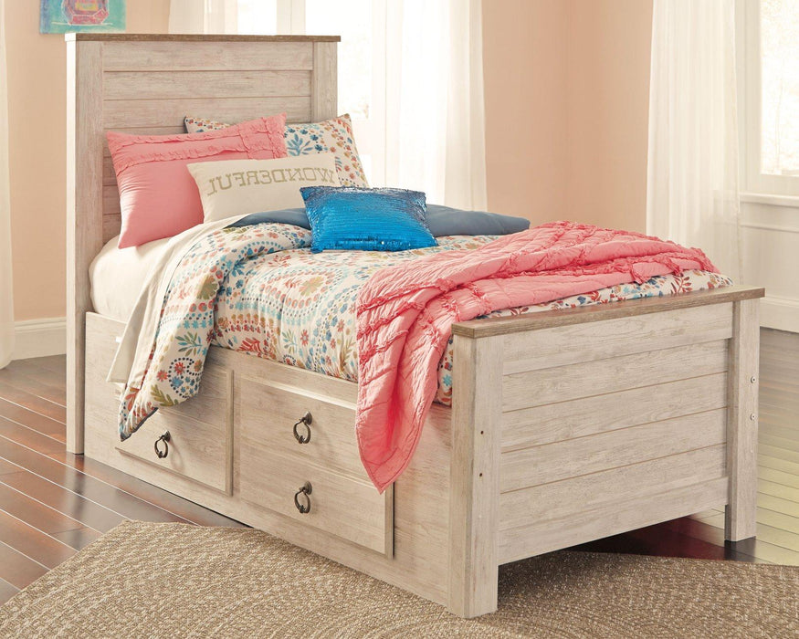 Willowton Bed with 2 Storage Drawers - MR ZEE FURNITURE