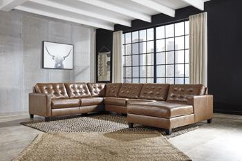 Baskove Sectional with Chaise - MR ZEE FURNITURE