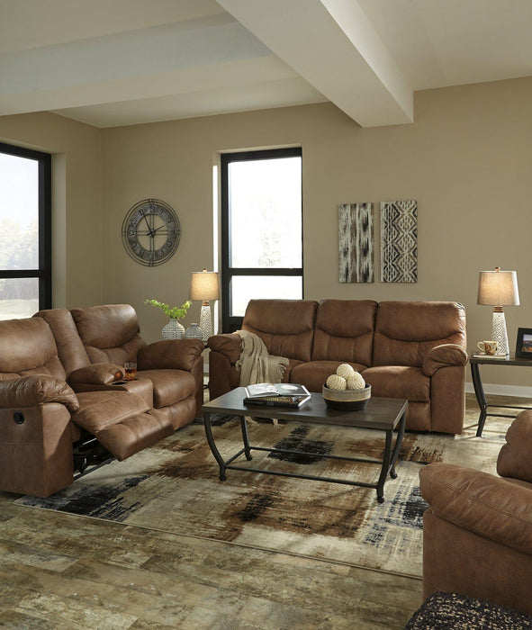 Boxberg Reclining Loveseat with Console - MR ZEE FURNITURE