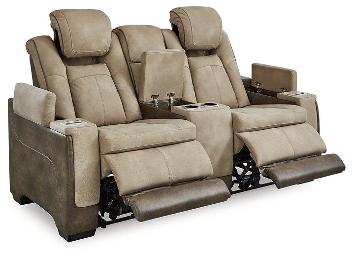 Next-Gen DuraPella Power Reclining Loveseat with Console - MR ZEE FURNITURE