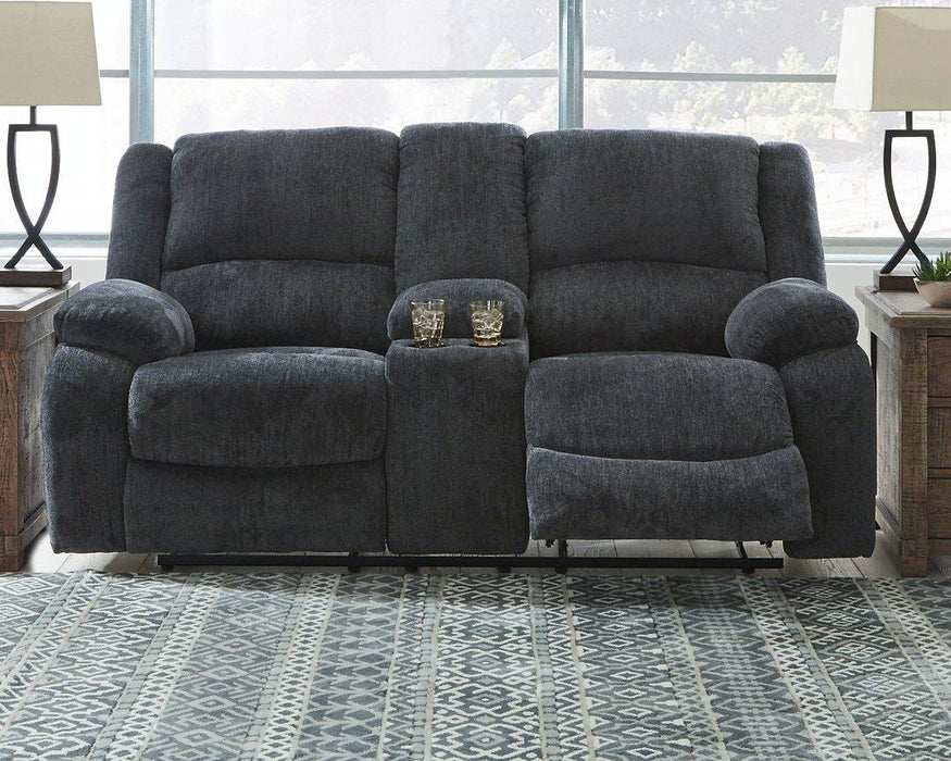 Draycoll Reclining Loveseat with Console - MR ZEE FURNITURE