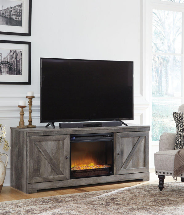 Wynnlow 63" TV Stand with Electric Fireplace - MR ZEE FURNITURE