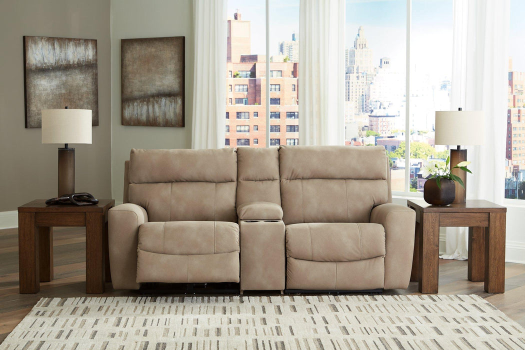 Next-Gen DuraPella Power Reclining Sectional Loveseat with Console - MR ZEE FURNITURE