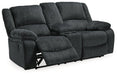 Draycoll Reclining Loveseat with Console - MR ZEE FURNITURE