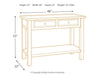 Bolanburg Sofa/Console Table - MR ZEE FURNITURE