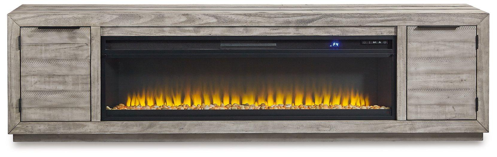 Naydell 92" TV Stand with Electric Fireplace - MR ZEE FURNITURE