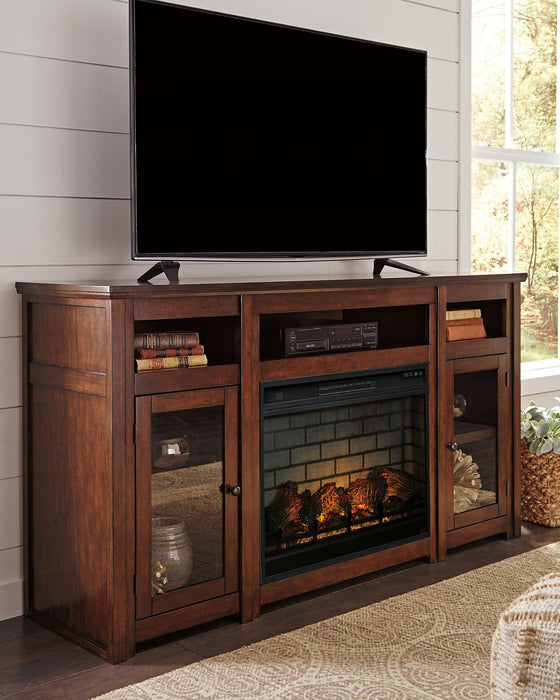 Harpan 72" TV Stand with Electric Fireplace - MR ZEE FURNITURE