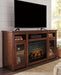 Harpan 72" TV Stand with Electric Fireplace - MR ZEE FURNITURE