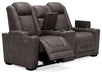 HyllMont Power Reclining Loveseat with Console - MR ZEE FURNITURE