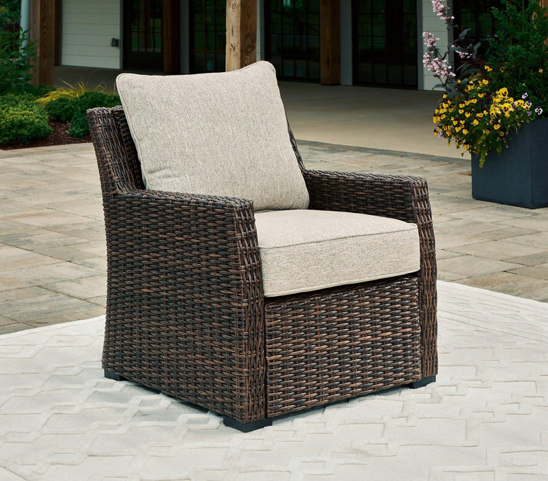 Brook Ranch Outdoor Lounge Chair with Cushion - MR ZEE FURNITURE