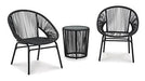 Mandarin Cape Outdoor Table and Chairs (Set of 3) - MR ZEE FURNITURE