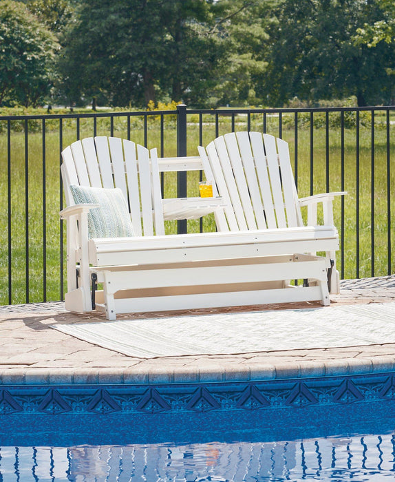 Hyland wave Outdoor Glider Loveseat - MR ZEE FURNITURE