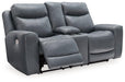 Mindanao Power Reclining Loveseat with Console - MR ZEE FURNITURE