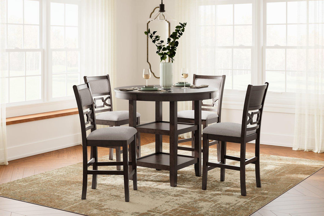 Langwest Counter Height Dining Table and 4 Barstools (Set of 5) - MR ZEE FURNITURE