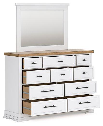 Ashbryn Dresser and Mirror - MR ZEE FURNITURE