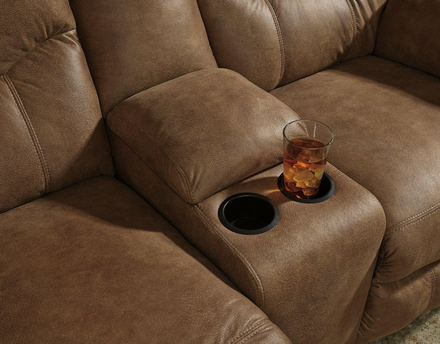 Boxberg Reclining Loveseat with Console - MR ZEE FURNITURE