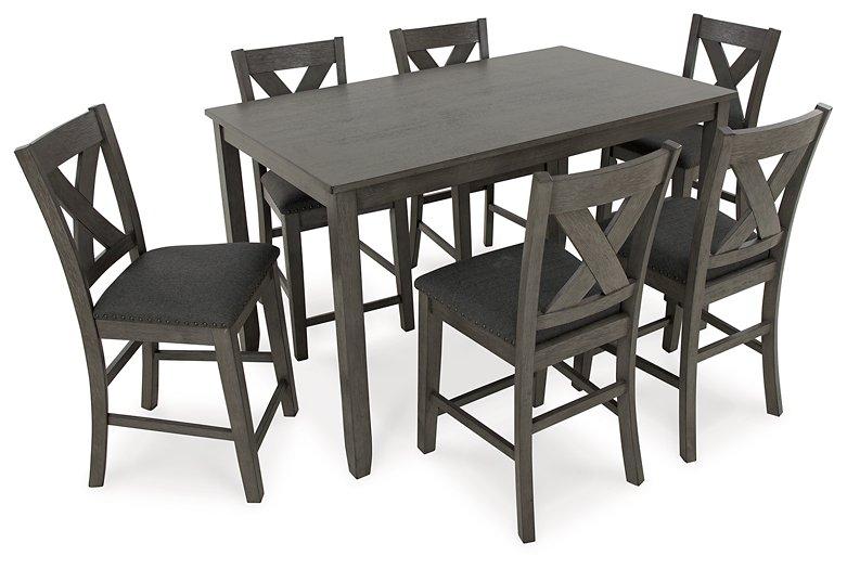 Caitbrook Counter Height Dining Table and Bar Stools (Set of 7) - MR ZEE FURNITURE