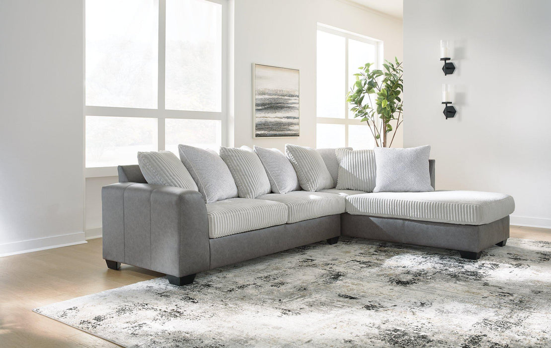 Clairette Court Sectional with Chaise - MR ZEE FURNITURE