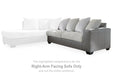 Clairette Court Sectional with Chaise - MR ZEE FURNITURE