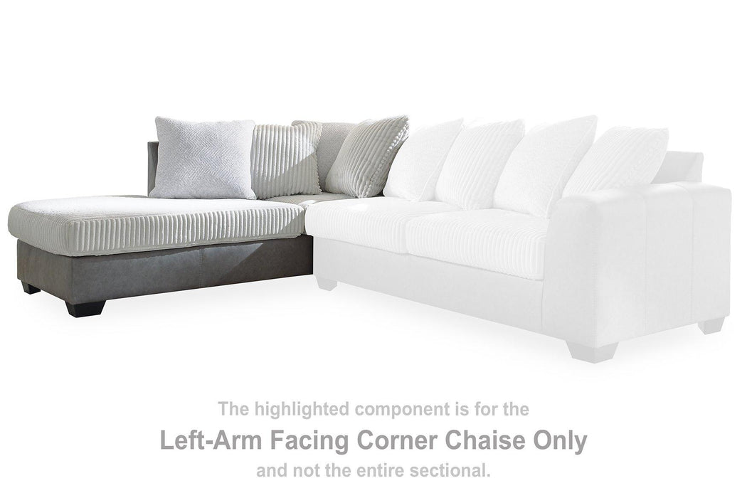 Clairette Court Sectional with Chaise - MR ZEE FURNITURE