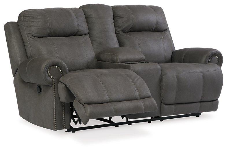 Austere Reclining Loveseat with Console - MR ZEE FURNITURE