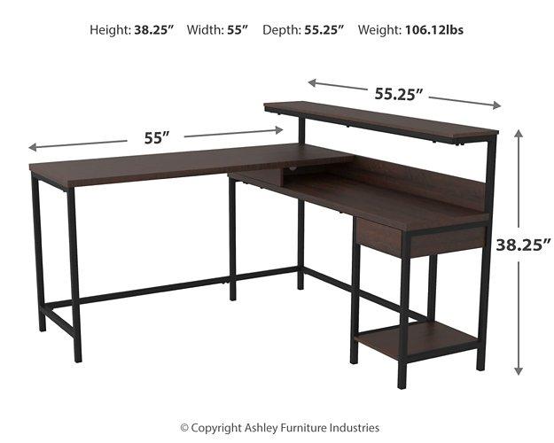 Camiburg Home Office L-Desk with Storage - MR ZEE FURNITURE