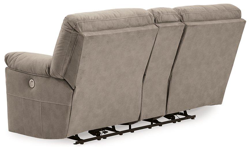 Cavalcade Power Reclining Loveseat with Console - MR ZEE FURNITURE