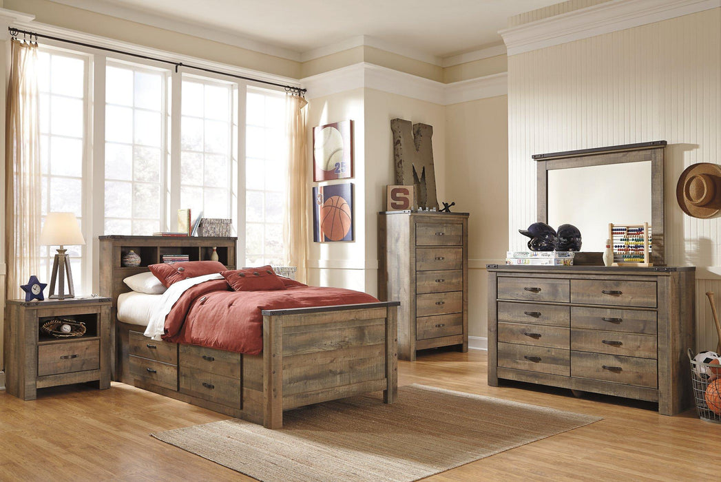 Trinell Youth Bed with 2 Storage Drawers - MR ZEE FURNITURE