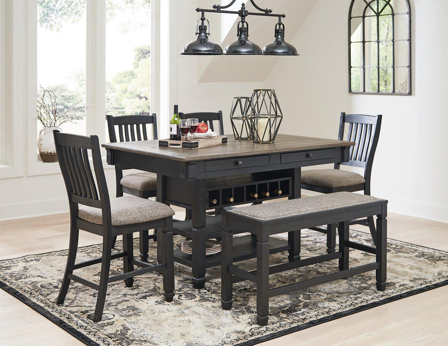 Tyler Creek Counter Height Dining Set - MR ZEE FURNITURE